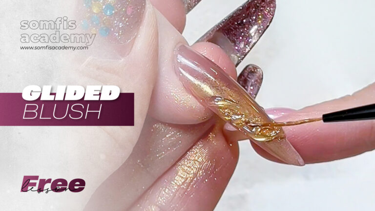 Gilded Blush – Nail Art Tutorial